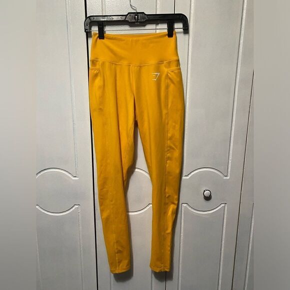 Gymshark Women’s Leggings Full Length Gold XS - Picture 1 of 6